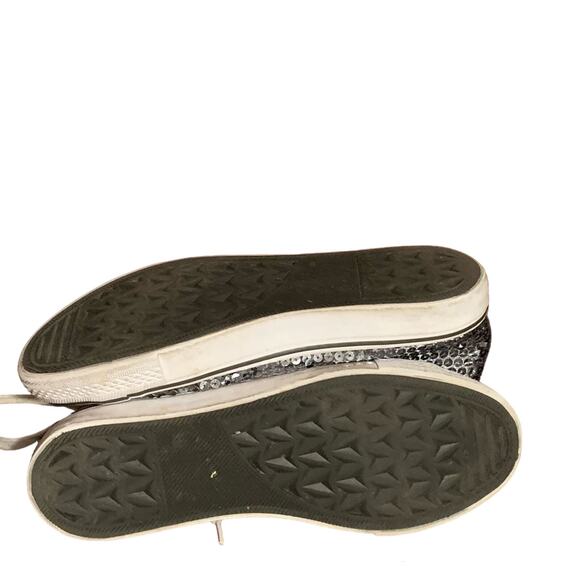 Balera women’s high top silver sequined dance sneakers size 8 - Picture 10 of 12